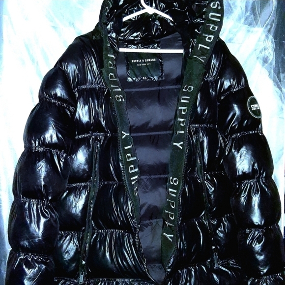 Rare Supply & Demand Goose Down Puffer Coat Similar To Moncler Quality And Style - Picture 6 of 10